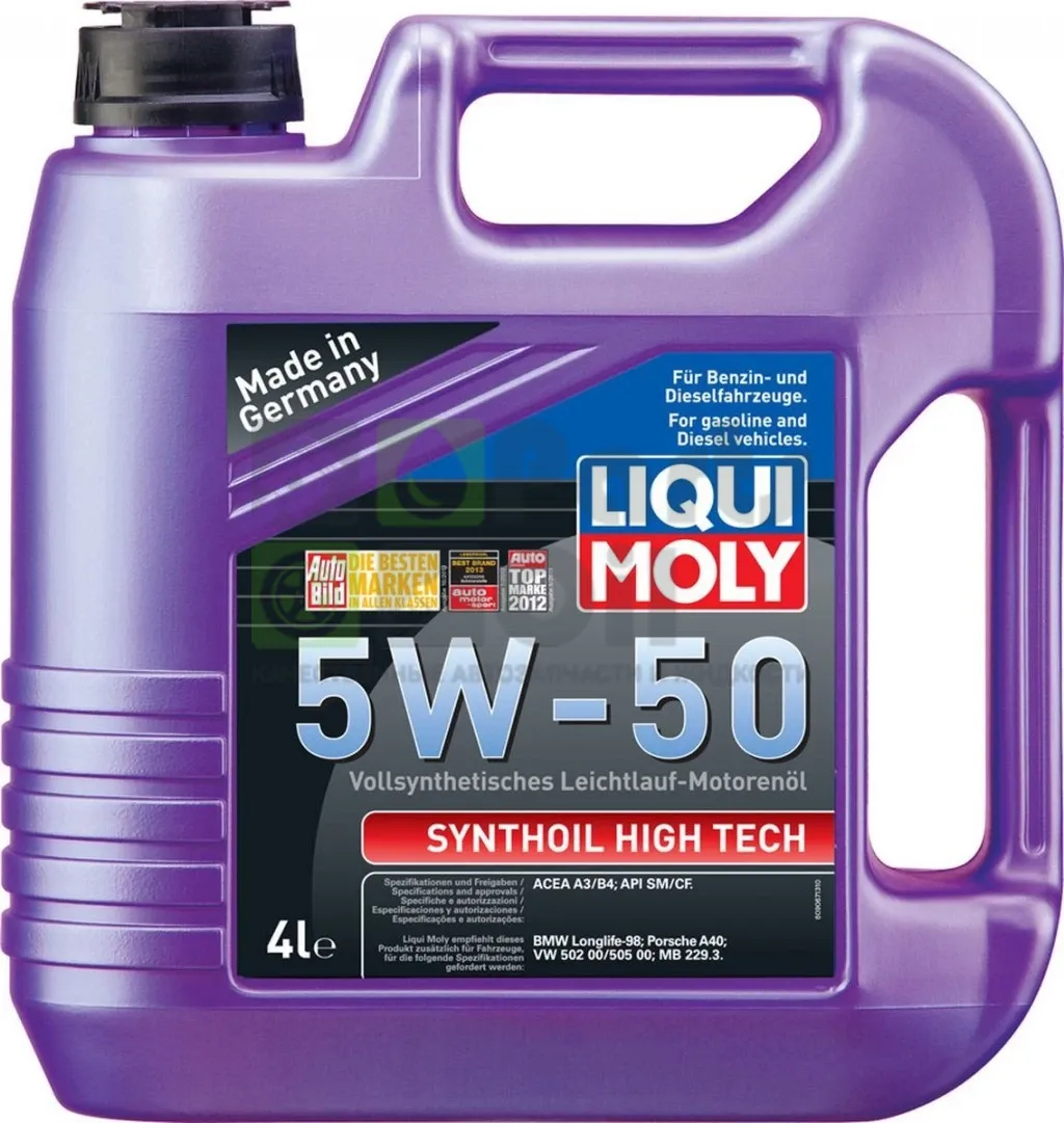 Моторное масло Liqui Moly Synthoil High Tech 5W-50 синтетическое 4 л