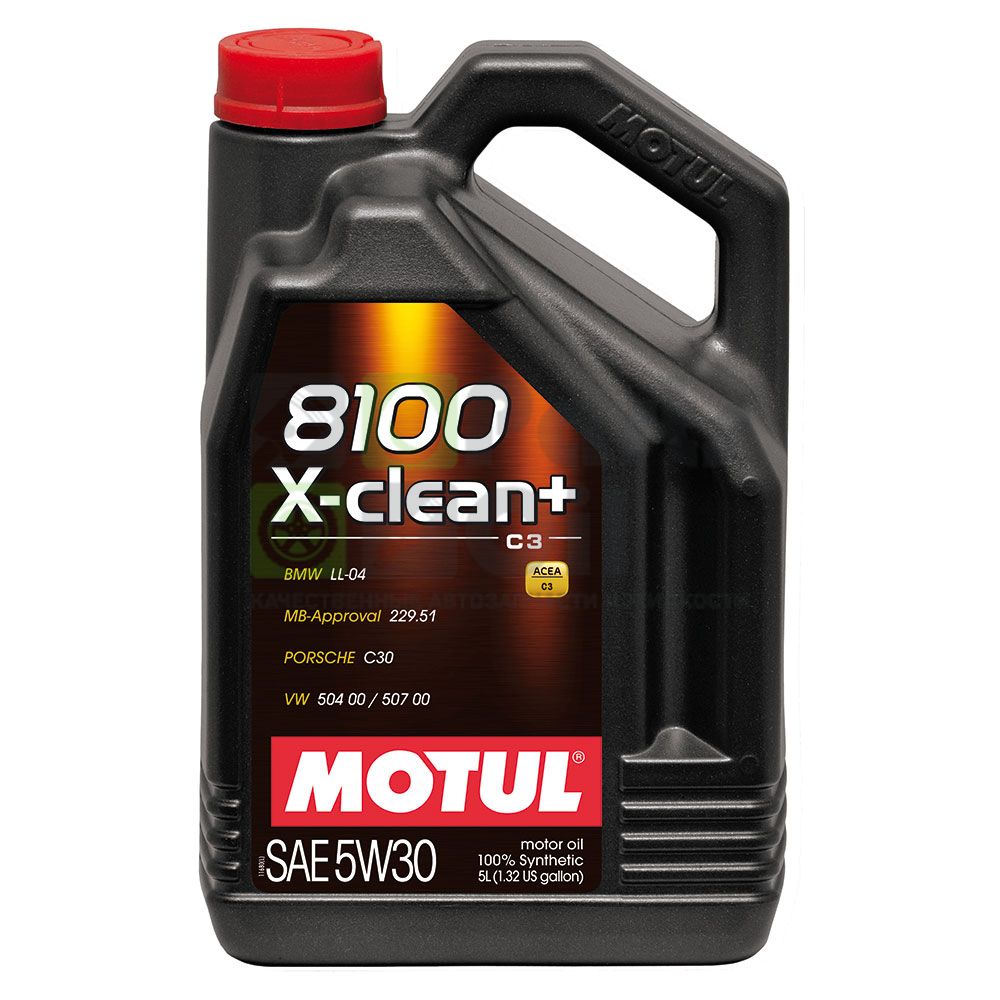 Масло моторное Motul 8100 X-clean+ 5W-30 5л арт. 102269