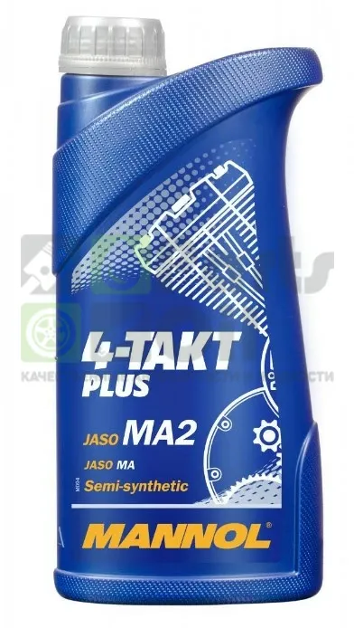 Моторное масло 4-х тактное Mannol 7202 4-Takt Plus 10W-40 полусинтетическое 1 л
