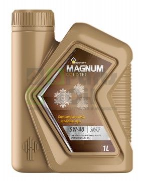 Cинтетическое моторное масло Rosneft Magnum Coldtec 5W40 SNCF 1л.