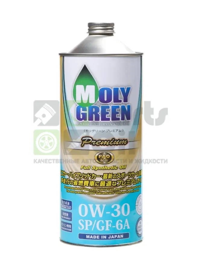 Моторное масло MOLYGREEN Premium 0W-30 1 л