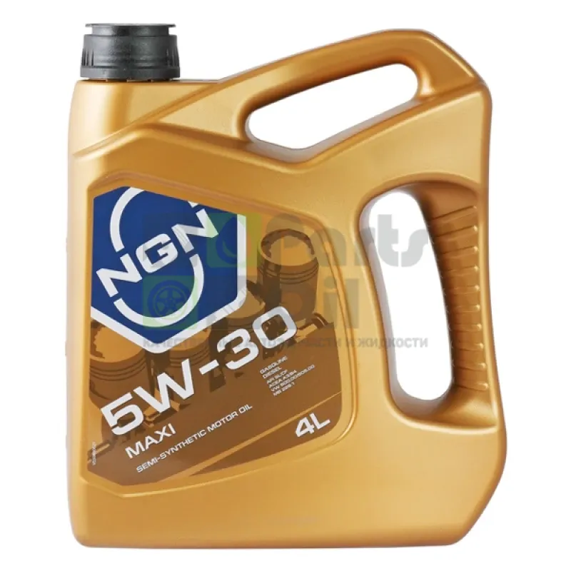 Моторное масло NGN Maxi 5W-30 полусинтетическое 4 л
