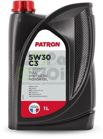 Моторное масло Patron Original 5W-30 синтетическое 1 л (арт. 5W30C31LORIGINAL)