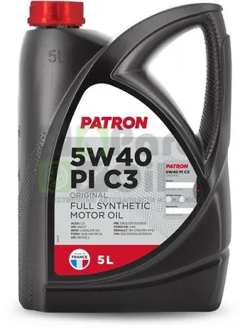 Моторное масло Patron Original 5W-40 PI C3 синтетическое 5 л