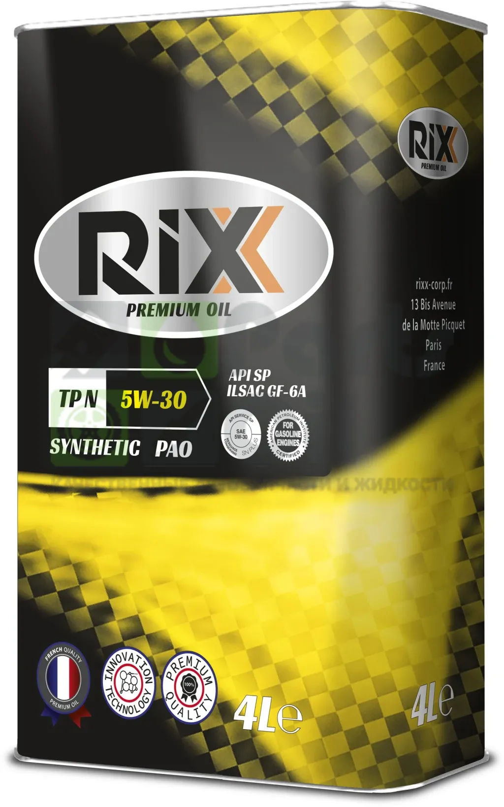 Моторное масло RIXX TP N 5W-30 синтетическое 4 л