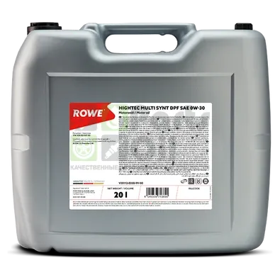 Моторное масло ROWE Hightec Multi Synt DPF SAE 0W-30 20л