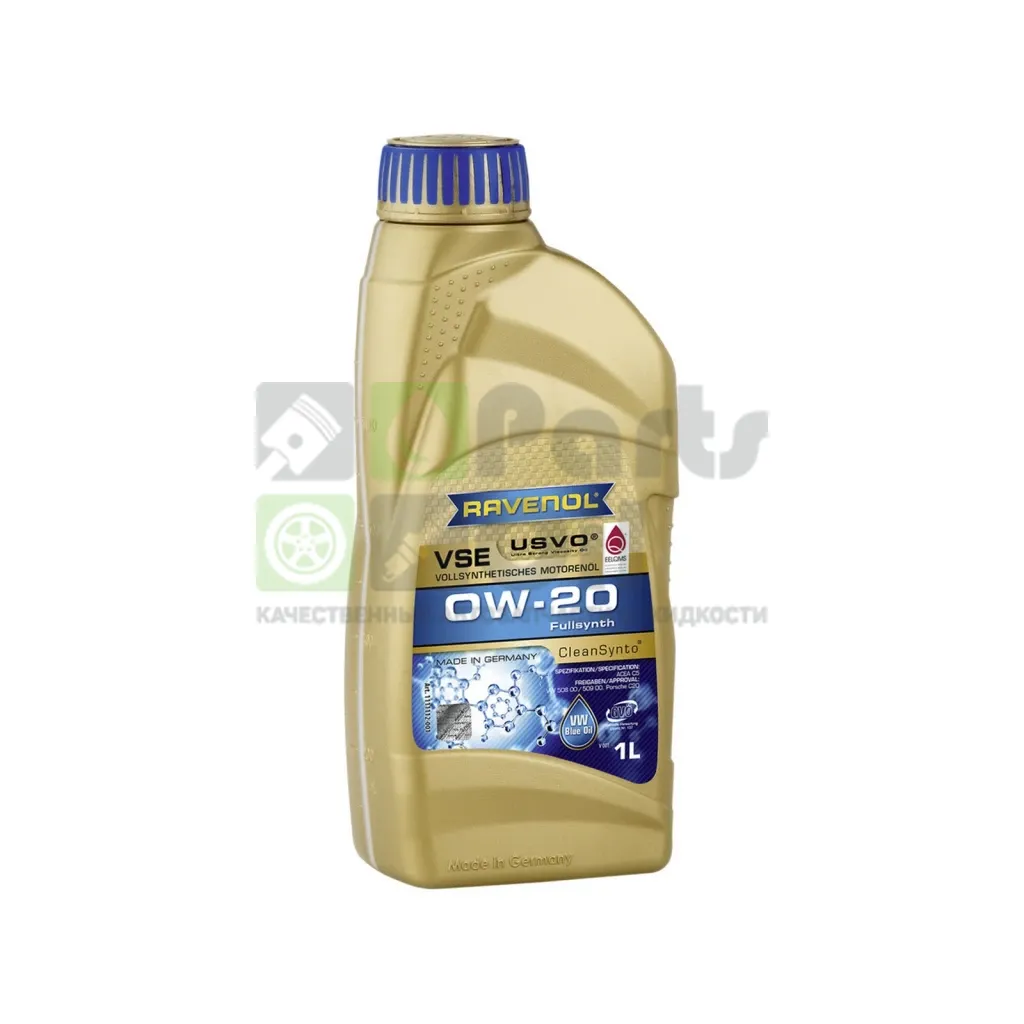 Моторное масло Ravenol VSE 0W-20 синтетическое 1 л
