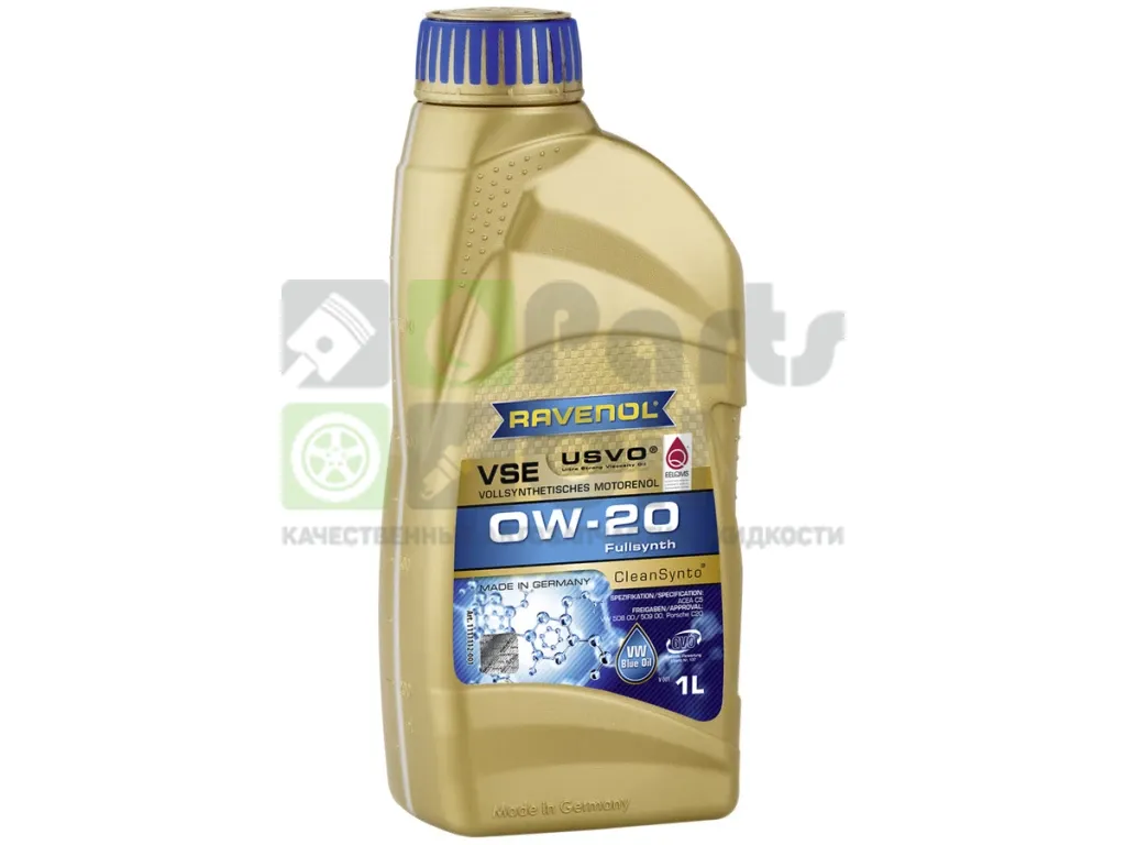 Моторное масло Ravenol VSE 0W-20 синтетическое 1 л