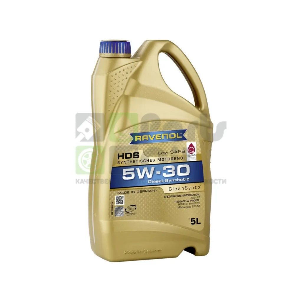 Моторное масло Ravenol HDS 5W-30 синтетическое 5 л