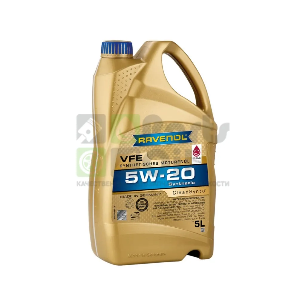Моторное масло Ravenol VFE 5W-20 синтетическое 5 л