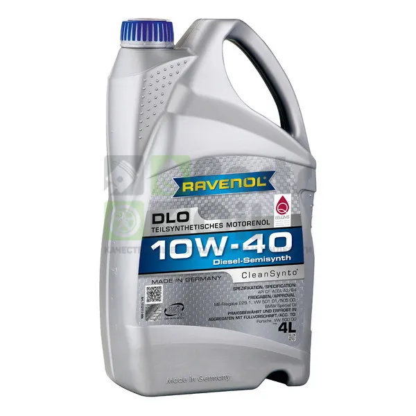 Моторное масло Ravenol DLO 10W-40 полусинтетическое 4 л
