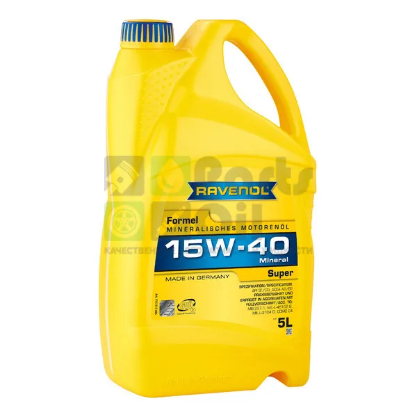 Моторное масло Ravenol Formel Super 15W-40 минеральное 5 л