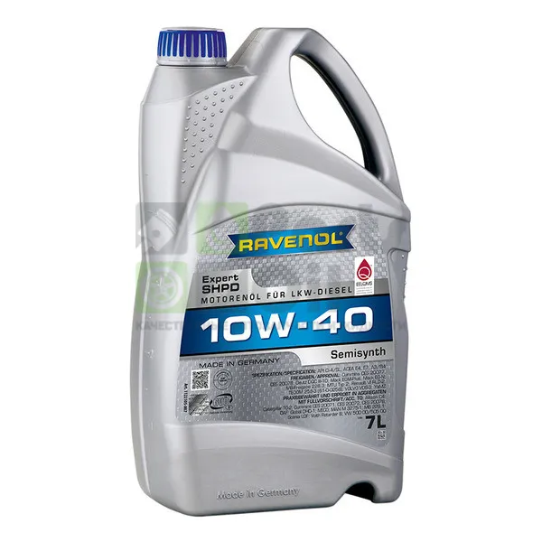 Моторное масло Ravenol Expert SHPD 10W-40 полусинтетическое 7 л