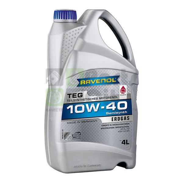 Моторное масло Ravenol TEG 10W-40 полусинтетическое 4 л