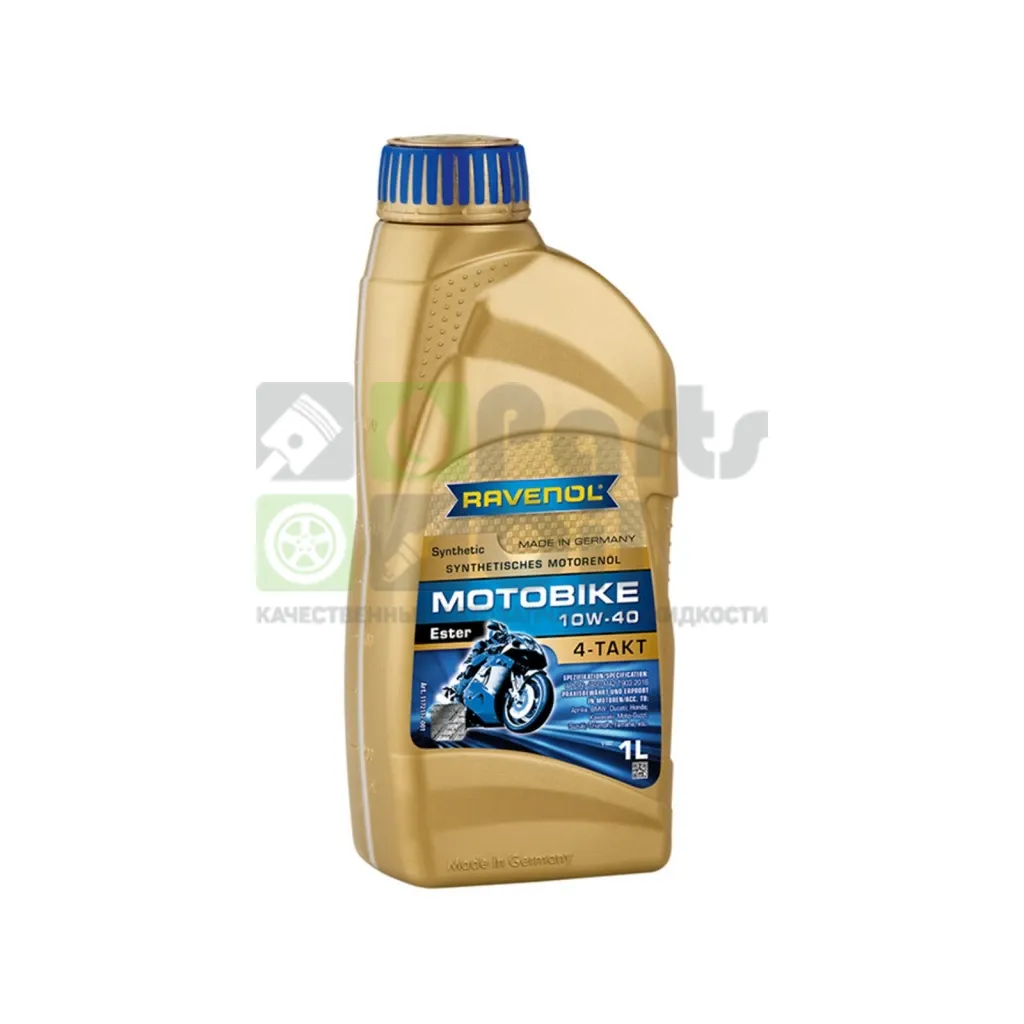 Моторное масло 4-х тактное Ravenol Motobike 4-T Ester 10W-40 синтетическое 1 л