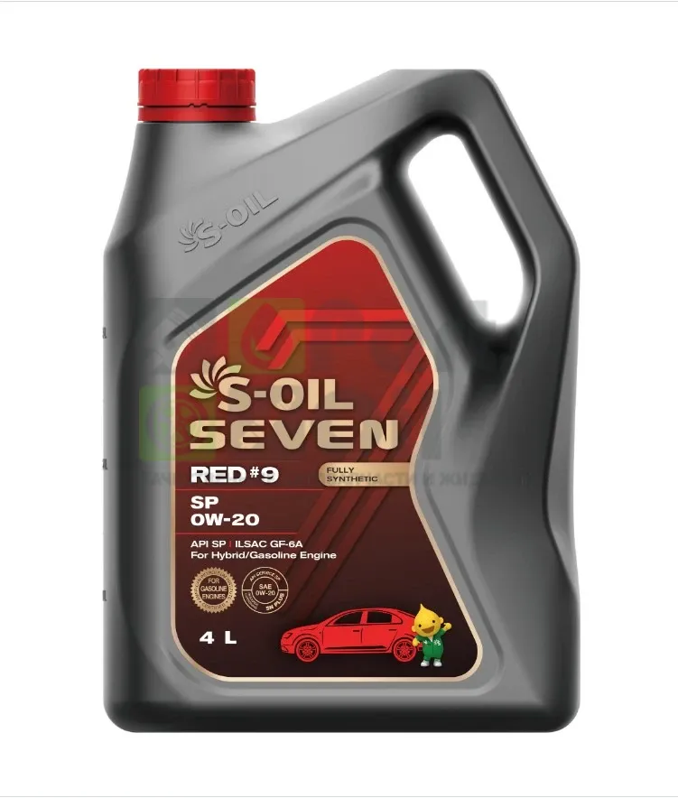 Моторное масло S-OIL Seven RED 9 0W-20 синтетическое 4 л