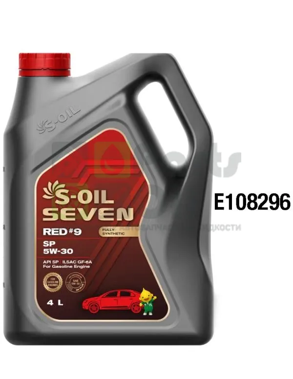 Моторное масло S-OIL Seven RED 9 5W-30 синтетическое 4 л (арт. E108296)