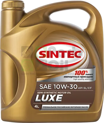 Масло моторное SINTEC LUXE SAE 10W-30 API SLCF 4л