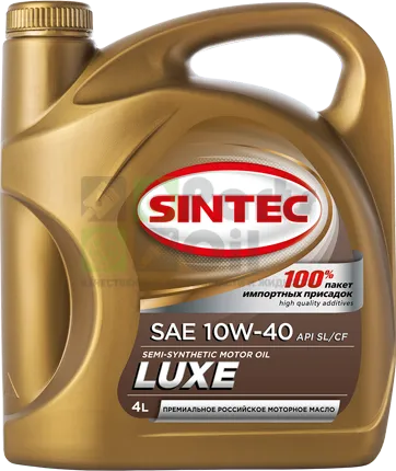 Масло моторное SINTEC LUXE SAE 10W-40 API SLCF 5л