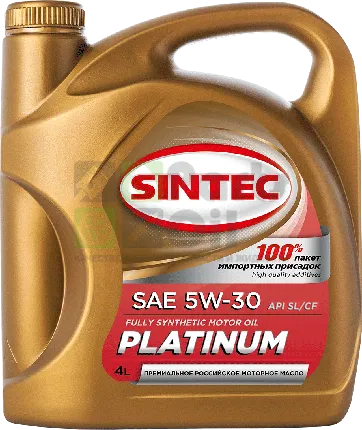 Масло моторное SINTEC PLATINUM SAE 5W-30 API SL, ACEA A3B4 5л