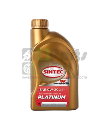 Масло моторное SINTEC PLATINUM SAE 0W-20 API SP, ILSAC GF-6, 1л