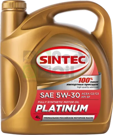 Масло моторное SINTEC PLATINUM SAE 5W-30 API SP, ACEA C2C3 4л