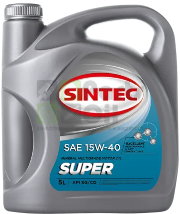 Масло моторное SINTEC SUPER SAE 15W-40 API SGCD 3л