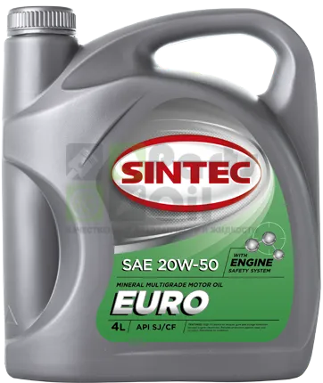 Масло моторное SINTEC EURO SAE 20W-50 API SJCF 4л