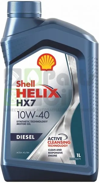 Моторное масло Shell Helix HX7 Diesel 10W-40 полусинтетическое 1 л