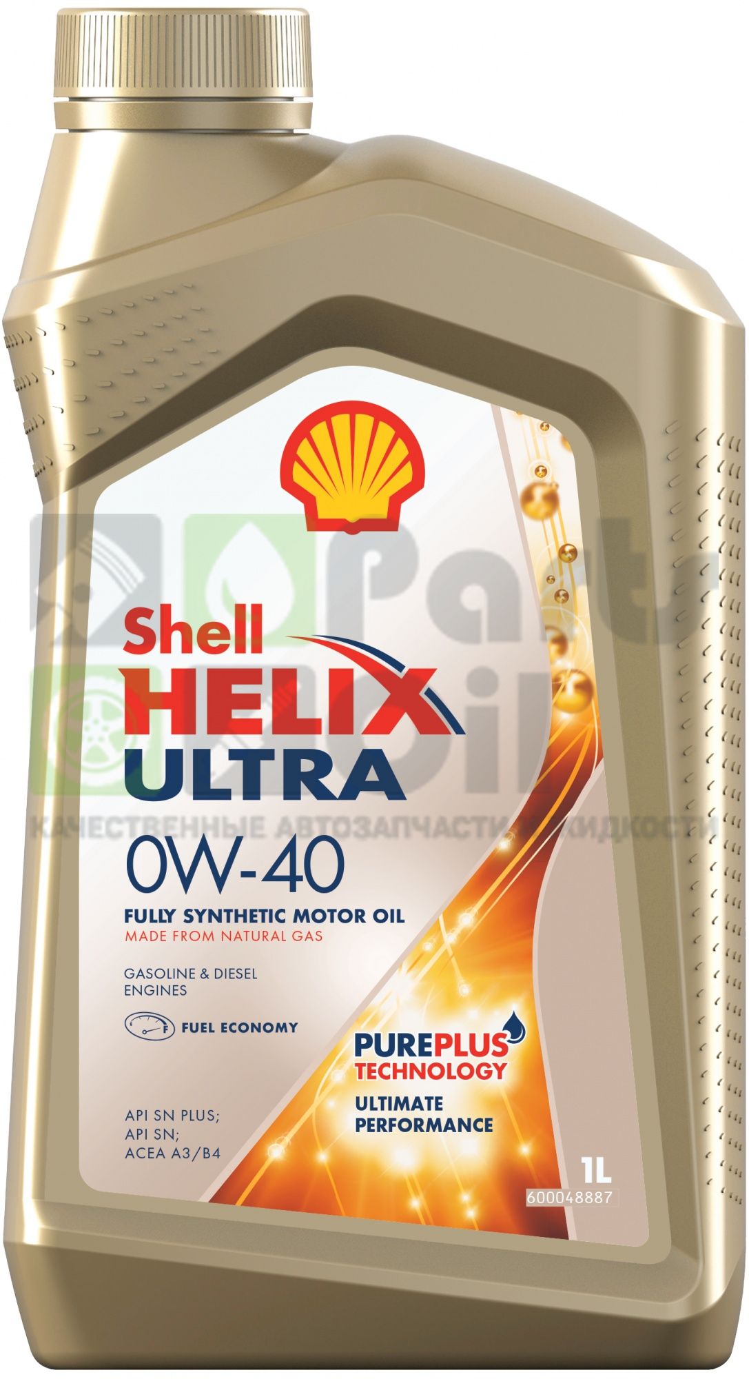 Моторное масло Shell Helix Ultra 0W-40 синтетическое, 1л