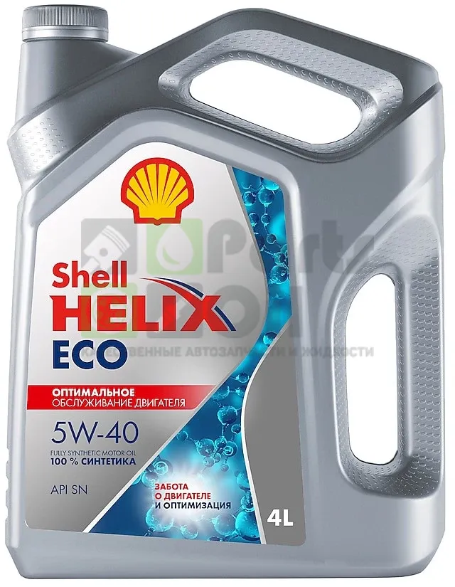 Моторное масло Shell Helix ECO 5W-40 синтетическое 4 л