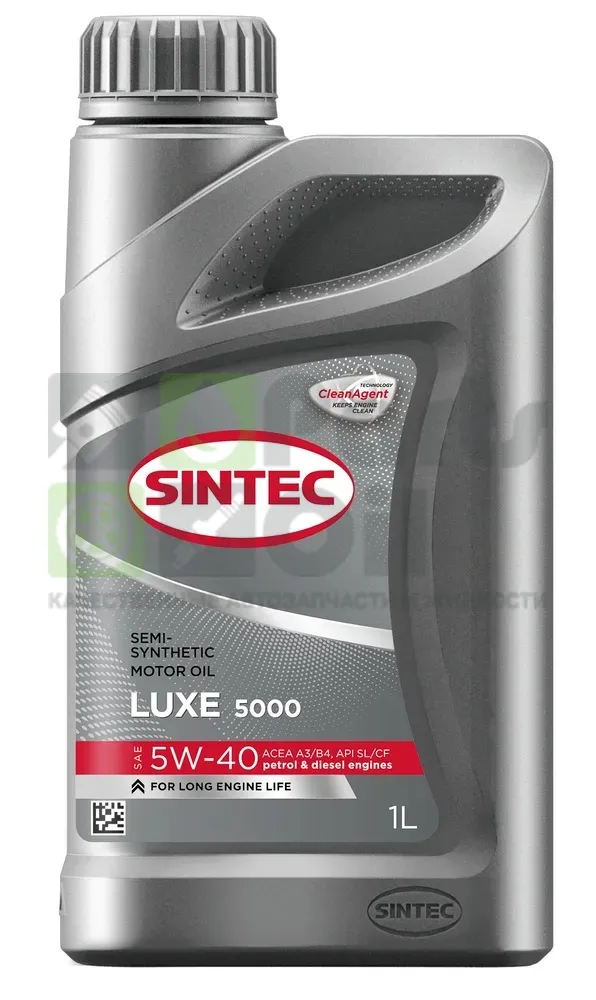 Моторное масло Sintec Luxe 5000 5W-40 полусинтетическое 1 л