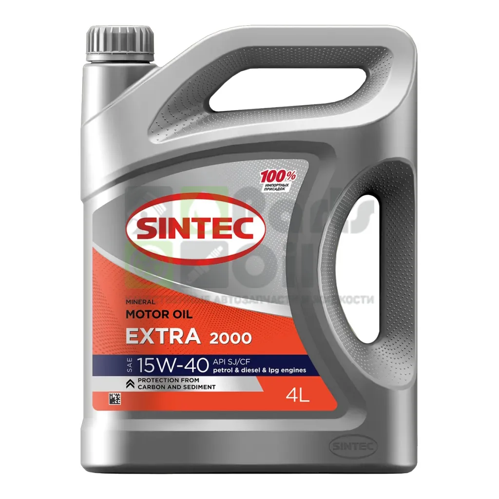 Моторное масло Sintec Extra 2000 15W-40 минеральное 4 л