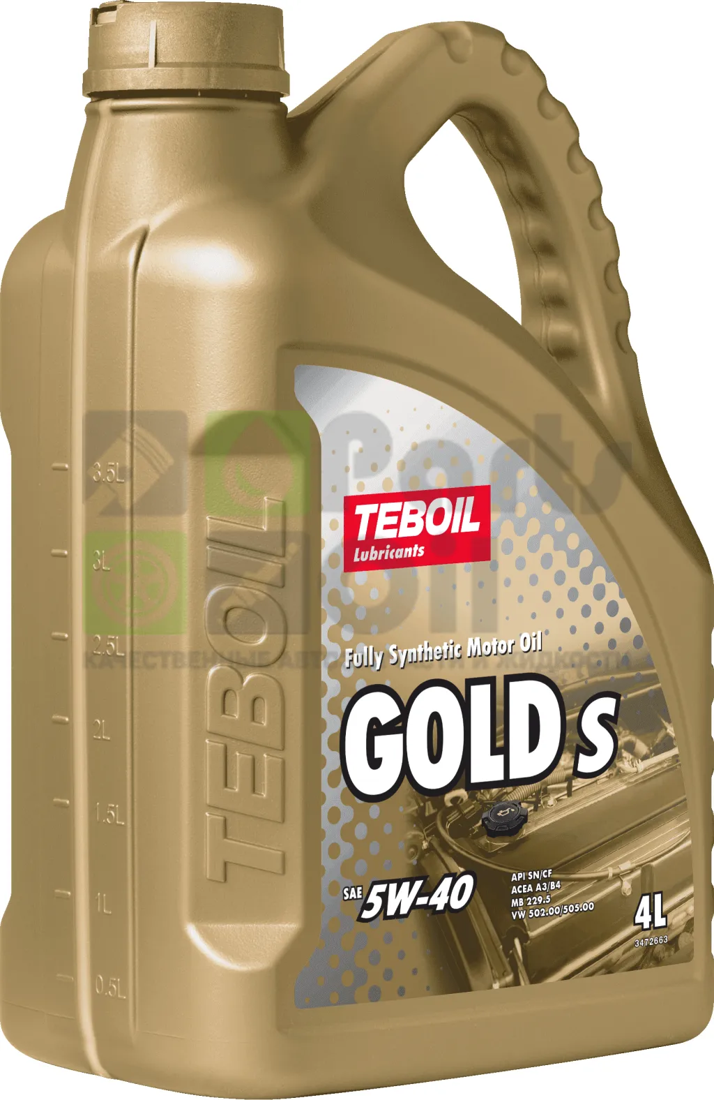 Моторное масло Teboil Gold S 5W-40 синтетическое 4 л