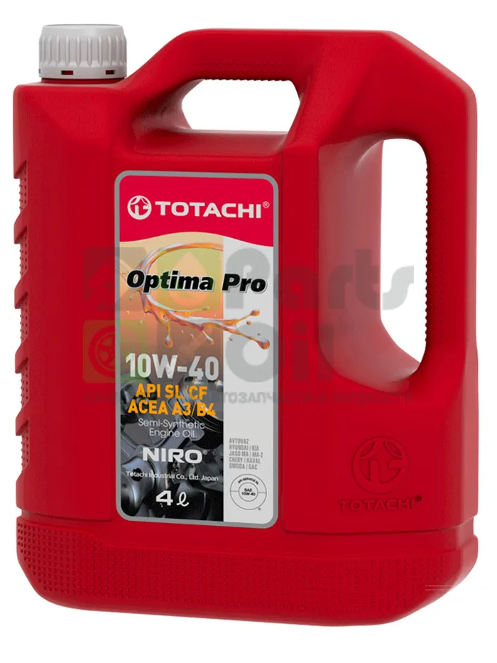 Моторное масло Totachi Niro Optima PRO Semi-Synthetic 10W-40 полусинтетическое 4 л