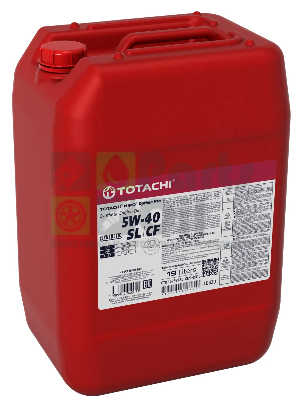 Моторное масло Totachi Optima PRO Synthetic 5W-40 синтетическое 19 л