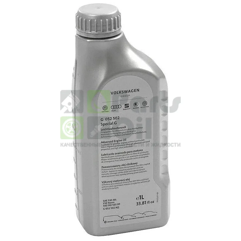 Моторное масло VAG Special G 5W-40 синтетическое 1 л, GR 52502M2