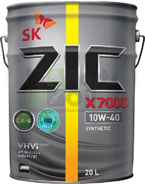 Моторное масло ZIC X7000 10W-40 синтетическое 20 л