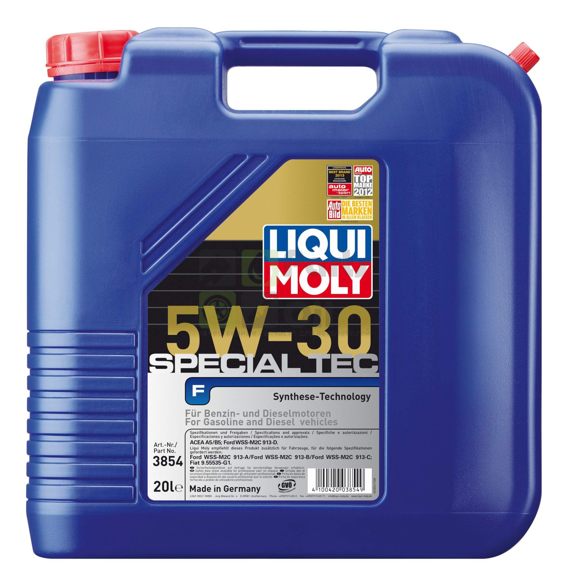 Моторное масло Liqui Moly Special Tec F 5W30 20 л