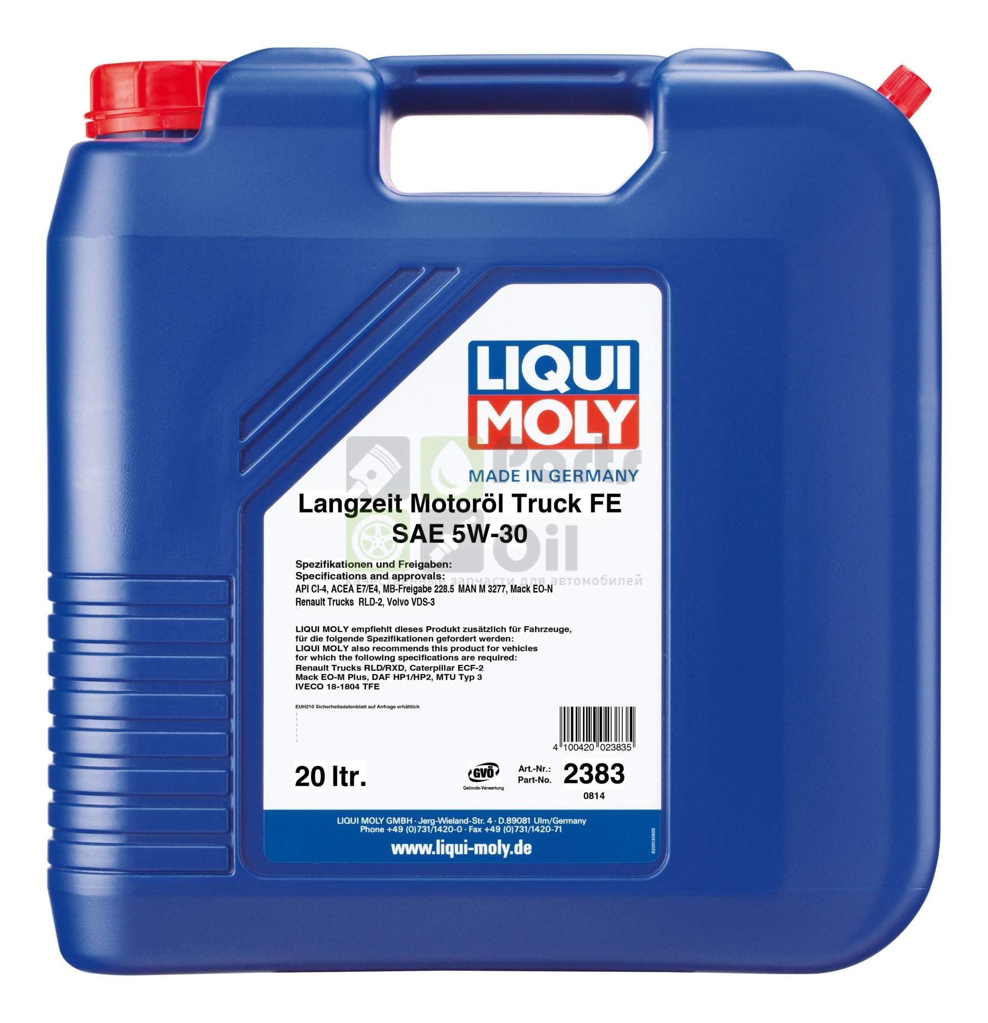 Моторное масло Liqui Moly Langzeit Motoroil Truck FE 5W30 20 л