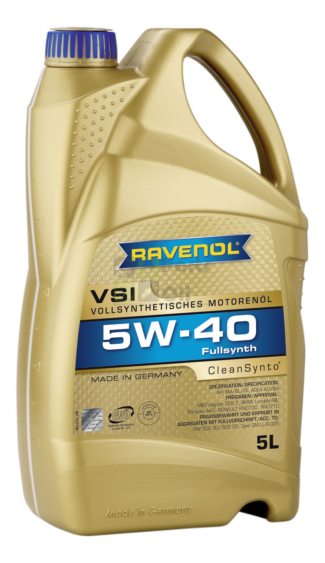 Моторное масло Ravenol VSI NeW 5W40 5 л