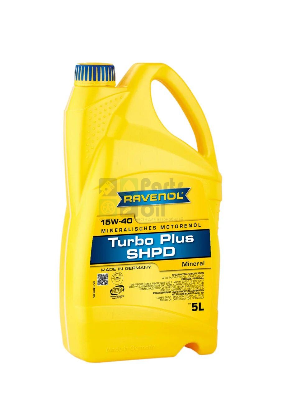 Моторное масло Ravenol Turbo Plus SHPD 15W40 5 л