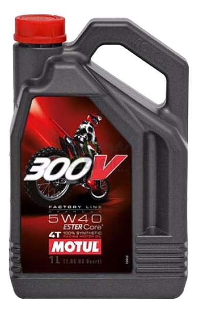 Моторное масло Motul 300V 4T Factory Line Off Road 5W40 4 л