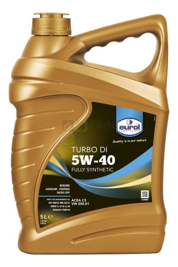 Моторное масло Eurol Turbo DI 5W40 5 л