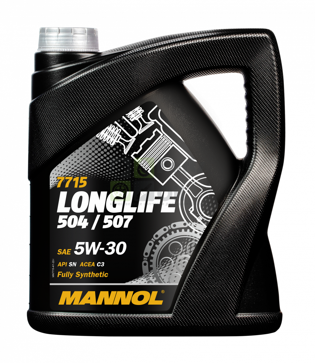 Моторное масло  MANNOL 7715 Longlife 504507 5W-30 for VW Audi Skoda 5L, 7001, синт