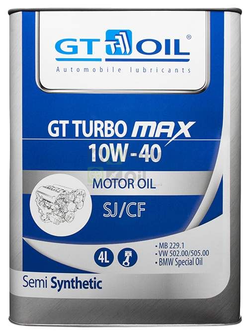 Моторное масло GT OIL Turbo Max 10W40 4 л