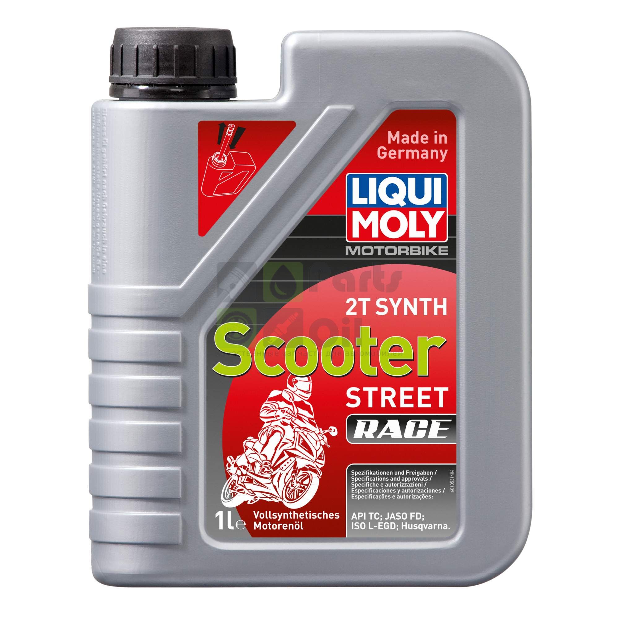 LIQUI MOLY Синт.мот.масло дскутеров Racing Scooter 2T Synth TC1л