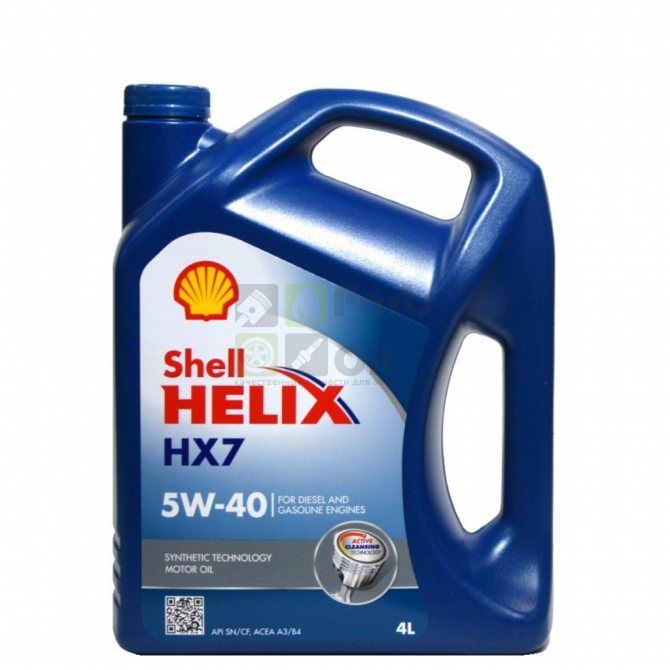 Моторное масло Shell Helix HX7 550046366 5W40 4 л