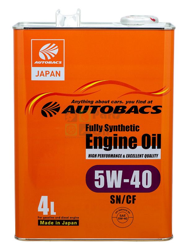 Моторное масло Autobacs Fully Synthetic Engine Oil SNCF 5W40 4 л