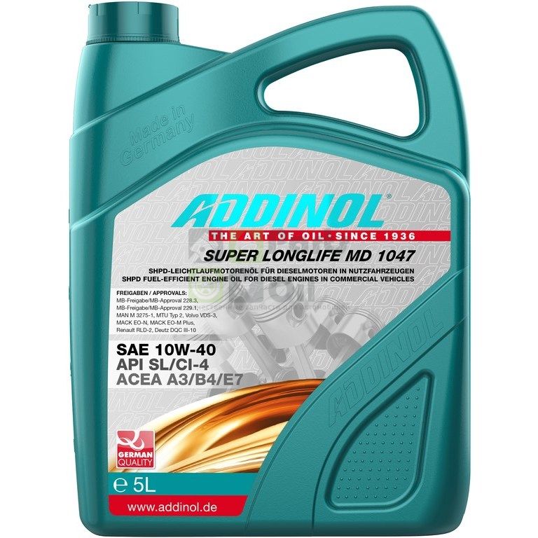 Моторное масло Addinol Super Longlife MD 10W40 5 л